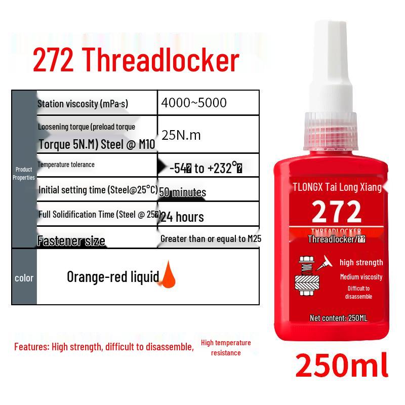 243 Screw Glue: Medium-High Strength Threadlocker and High Temp Resistant Sealant