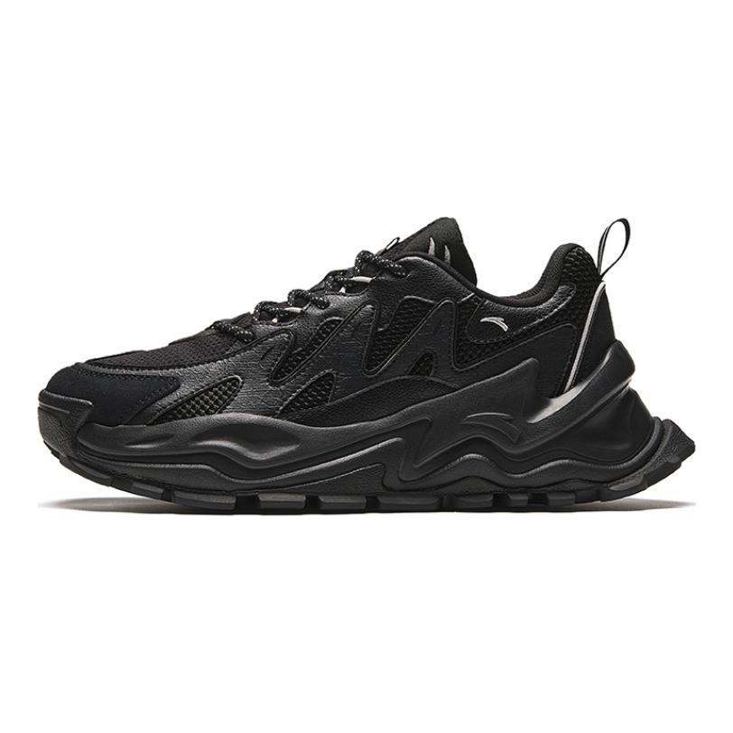 Anta Life Collection Cushioning Slip Resistant Low top Casual Shoes Men's Black 912348886-12