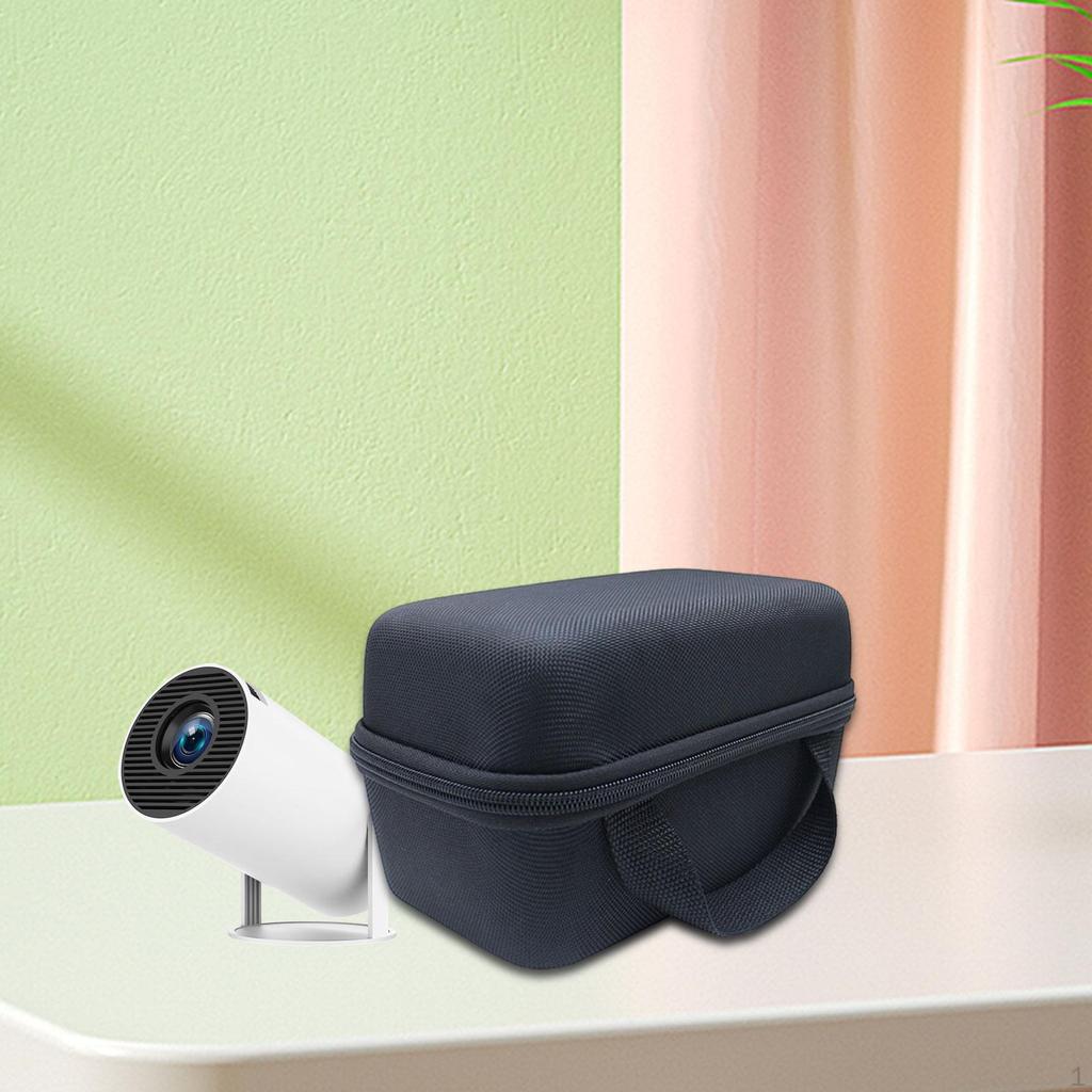 Projector Travel Bag Hard EVA Shell Multifunctional Shock Absorbing Interior Portable Storage Pouch