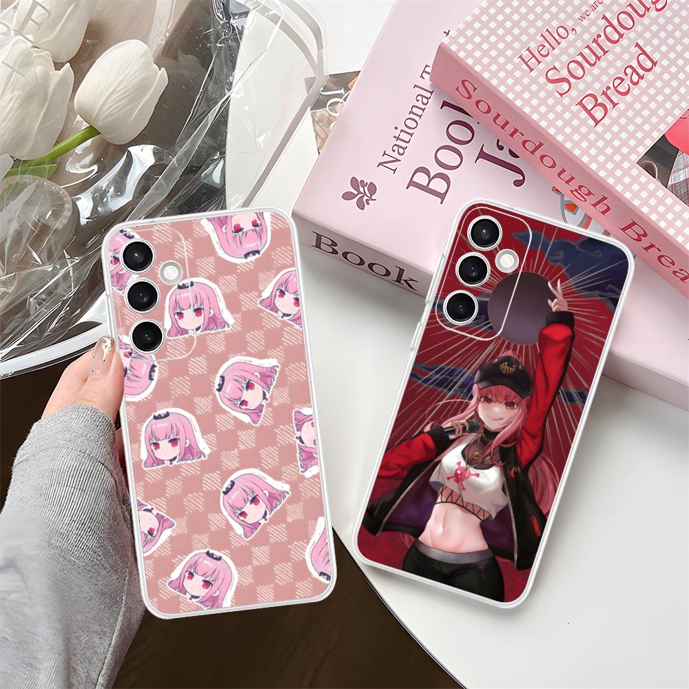 Holo Mori Calliope Clear Mobile Phone Case for Samsung Galaxy S25 S24 S23 S22 S21Plus FE Ultra Colorful Cover