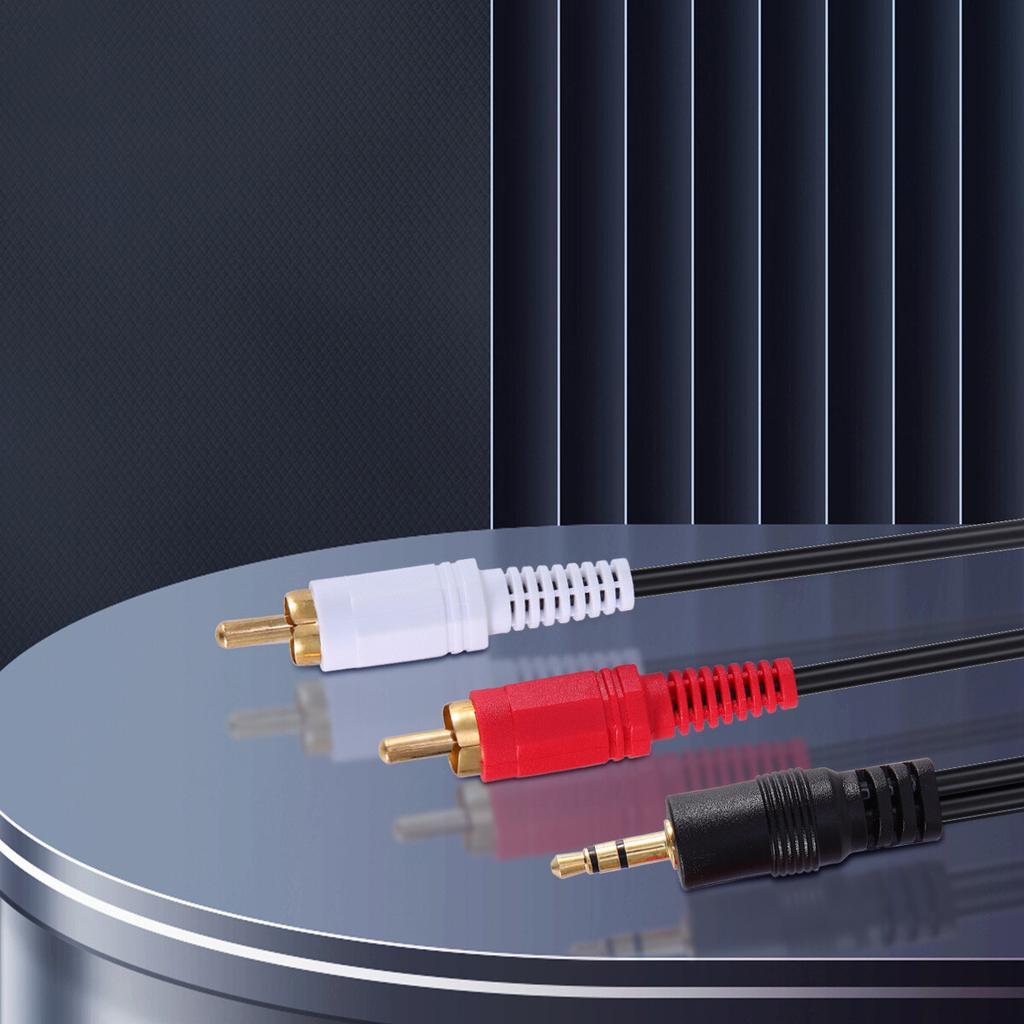 3.5mm to RCA Cable 2RCA to AUX Cord 2-RCA to 3.5mm Adapter Stereo Audio Y-Cable