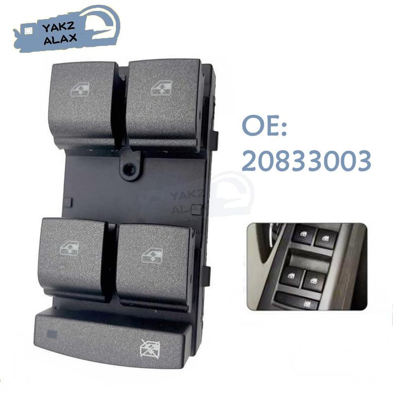 

Front Driver Side Electric Master Power Window Control Switch for Cadillac SRX 2010 2011 2012 2013 2014 2015 2016 20833003