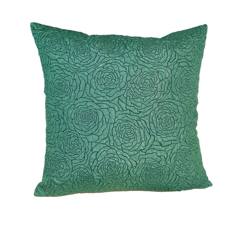 Plně polyesterový odsazený povlak na polštář s růžemi Pohovka Lehký luxusní Moderní bederní opěrka Polštář Vzorový dům Ubytování v soukromí Měkká dekorace Polštář