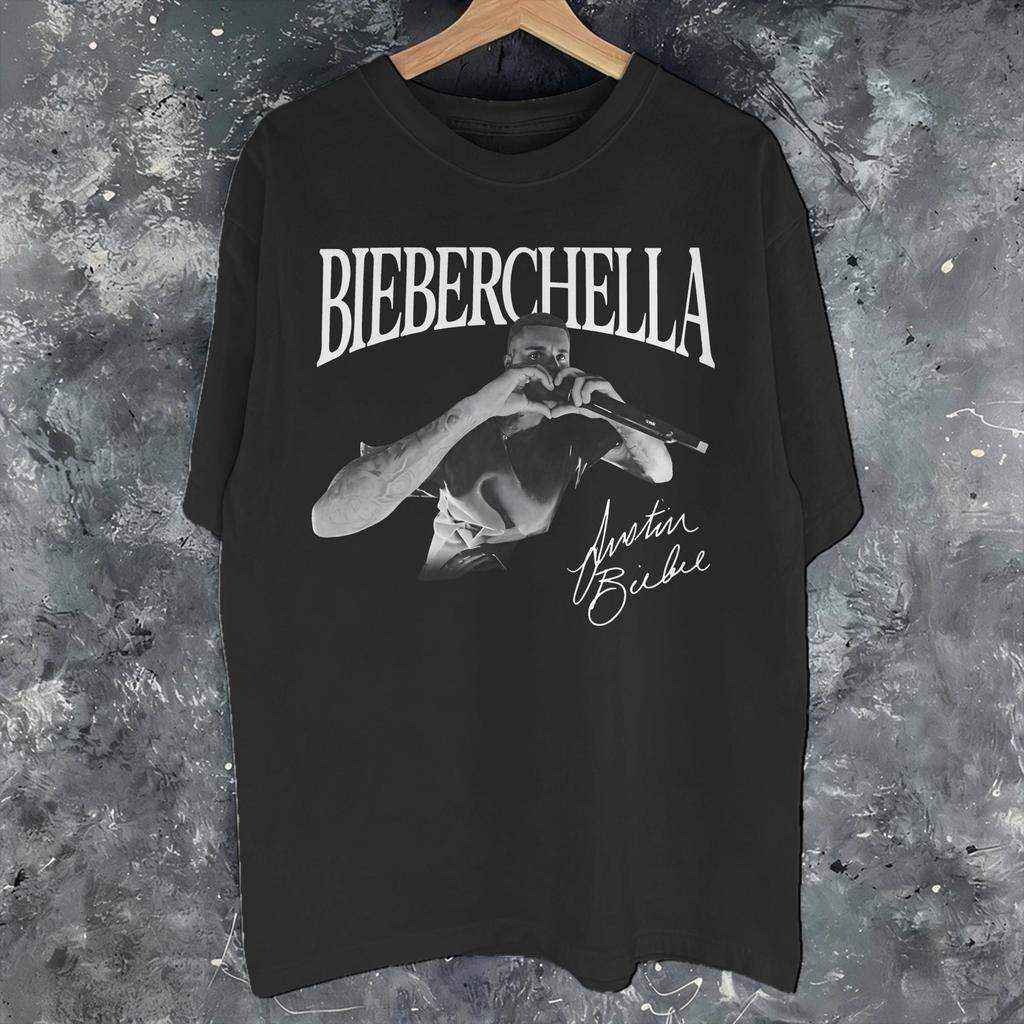 Justin Biebers Coachella Bieberchella Konzert 2026 Zubehör Unisex Damen T-Shirt Baumwoll-T-Shirt Mode-T-Shirt Kleidung