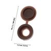 100Pcs Brown Screw Covers Caps for Furniture PP Material Uv Water Resistant Tough Flexible Screw Hole Covers
