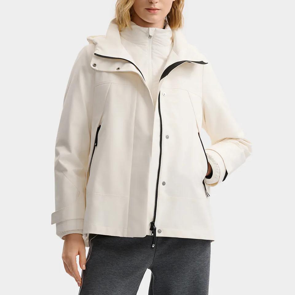 FILA White Casual Fashion Simple Warm Thick Loose Two-Piece Down Jacket Women outerwear F11W543917FWT