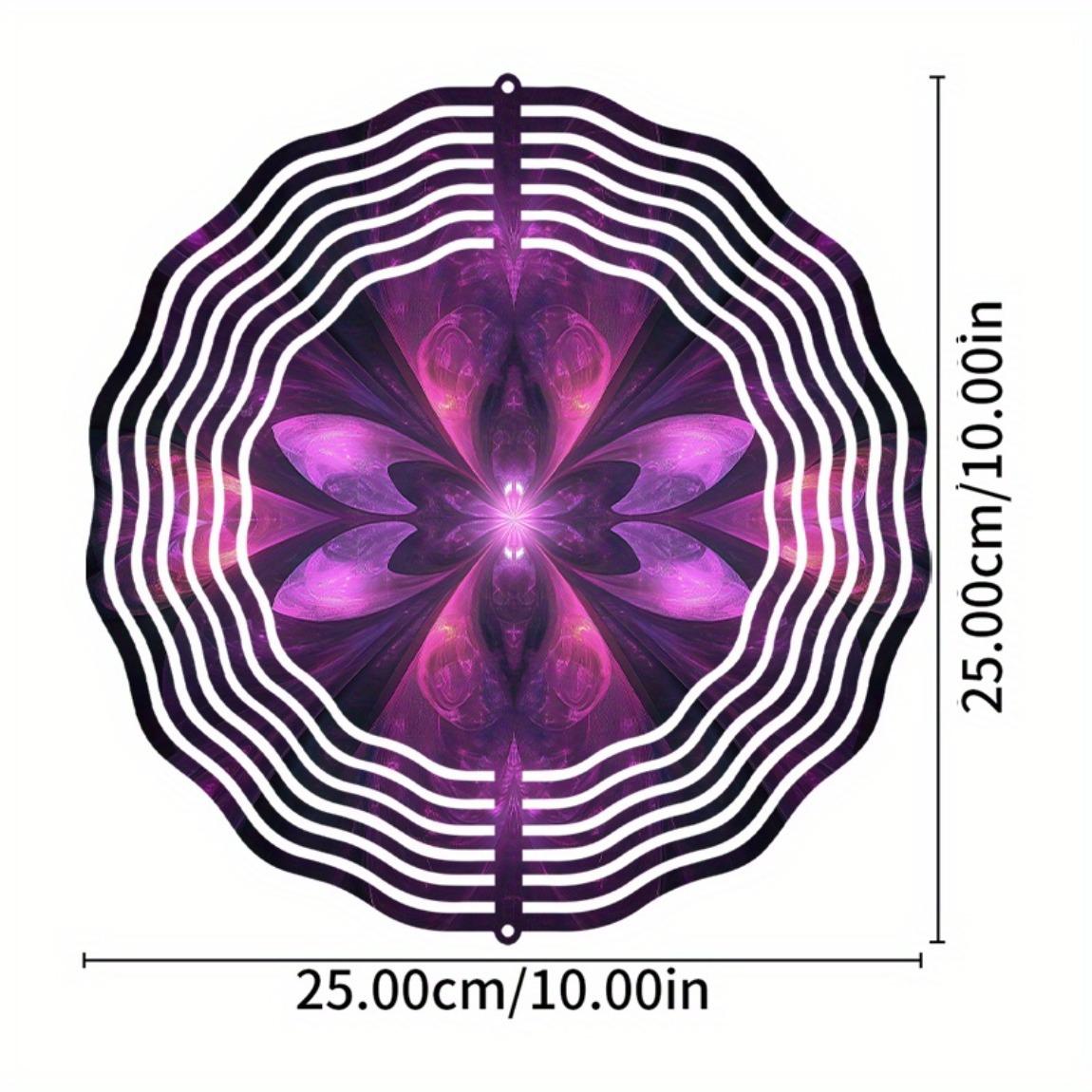 

10-дюймовый подвесной спиннер-колокольчик с крючком на 360 градусов, элегантный декор для газона и сада для весны и лета, идея для подарка 01A