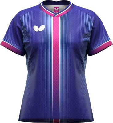Butterfly Table Tennis Game Elistar 13 JTTA Royal Size 47869 Shirt, Shirt, Moisture-wicking, Quick-drying, Stretchable, Lightweight, Glossy, Approved,