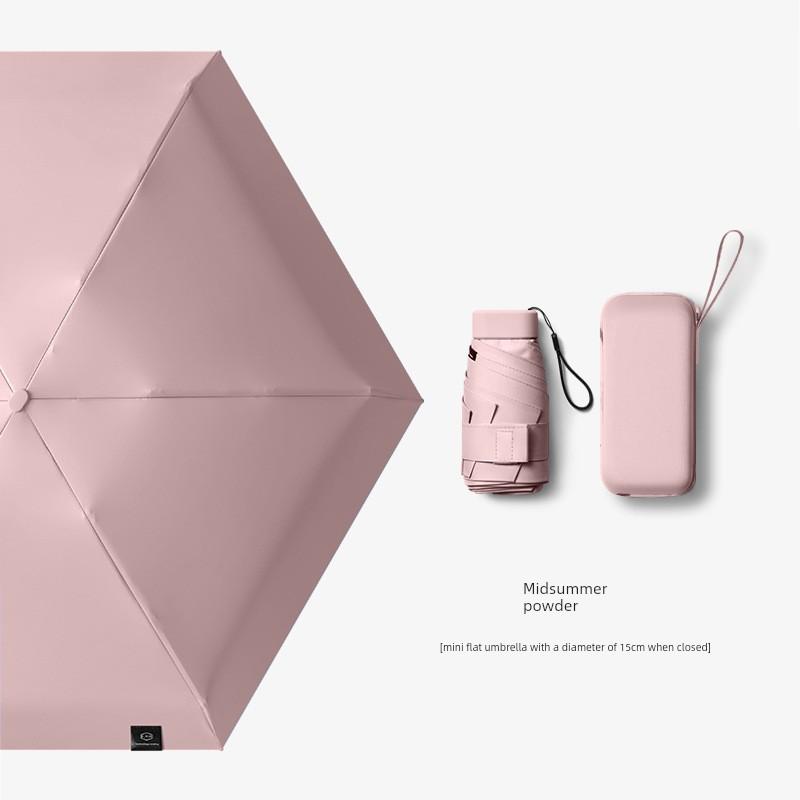 Capsule Sun Umbrella, Sun Protection, Uv Protection, Dual-Use for Sun and Rain, Mini 40% off Fold, Ultra-Light, Compact, Portable m