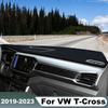 Dla Volkswagen VW T-Cross TCross Pokrowiec na deskę rozdzielczą samochodu Dywaniki panelu wskaźników Podkładka ochronna przed światłem