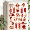 2026 Year of the Horse Magnetic Fridge Magnets & New Year Fu Character Door Stickers