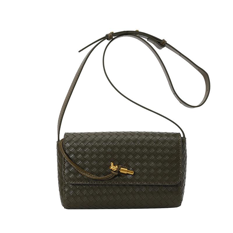 Persönlichkeit Trendtasche Damen Sommer neue Mode Textur Handtasche Schulter Umhängetasche gewebte Damentasche