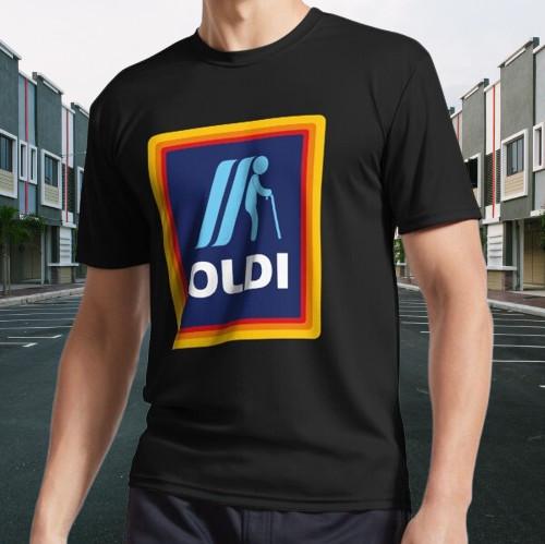 

Oldi design logo funny birthday gift, Logo Active T-Shirt Funny Size S to 5XL S