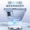 Premium Electroplated Magnetic Charging Case Galaxy Z Fold8 Ultra Dual Hinge Shockproof PC Cover In Gold Blue