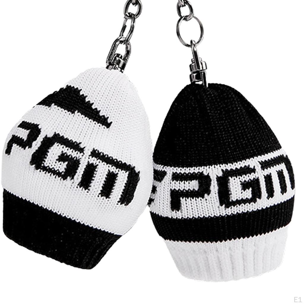 Knitted Golf Ball Cover Belt Waist Bag Holds 2 Balls Pouch Carry Fashionable Golfers Gift