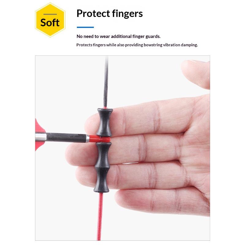 Set 3 Bucăți S/L Protecție Deget Arbaletă Protecție Deget Coardă Arc Tab Pentru Arc Recurv Silicon Protecție Deget Eliberare Deget Echipament