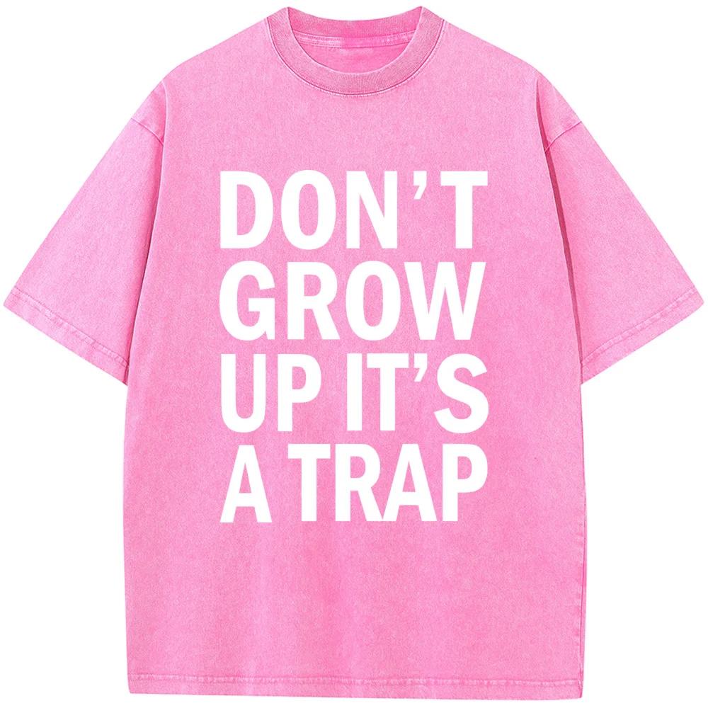 Washed Old High Quality T-shirt Hip Hop Streetwear Men Washed T-shirts Student Top T-shirts