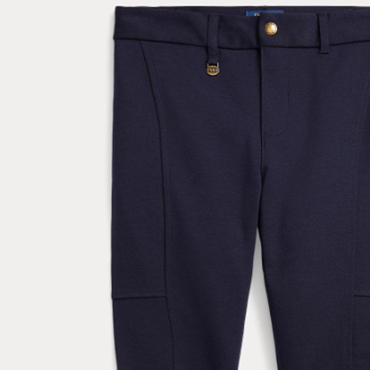 Polo Ralph Lauren Solid Mid-Rise Tapered Casual Pants Kids bottoms Dark-Blue CWPOPNTG4G20077-410