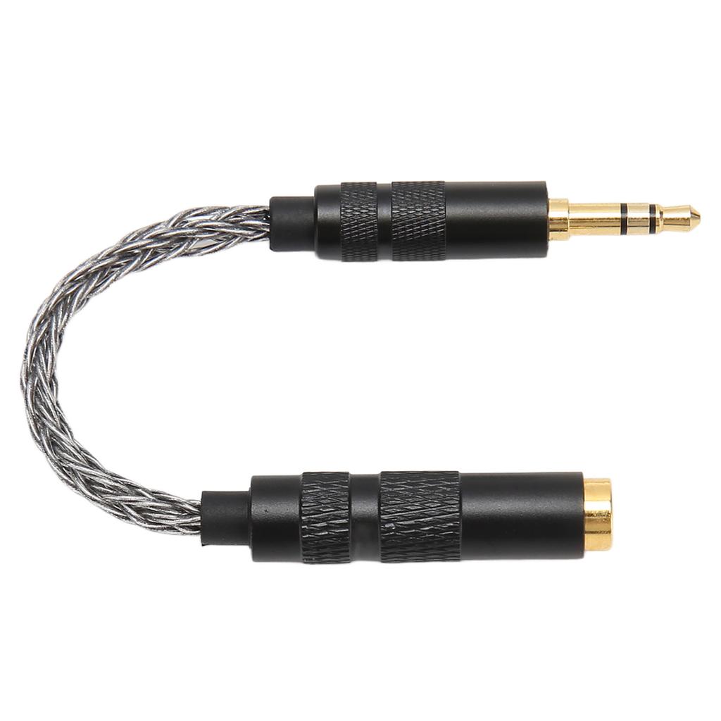 4.4mm Balanced Female to 3.5mm Stereo Male Adapter Cable Gold Plated Connectors Portable Headphone Convert Cable