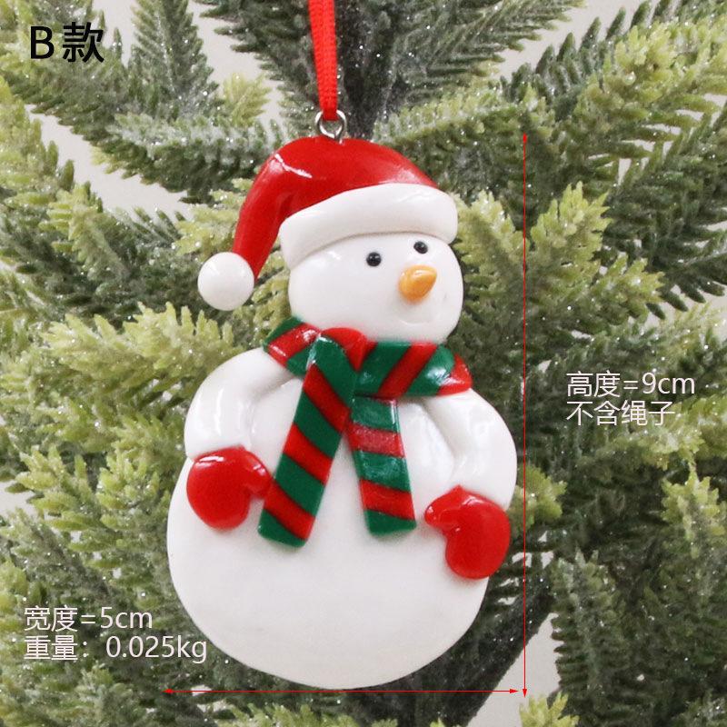 Soft Clay Christmas Decorations Pvc Christmas Gift Ideas New Christmas Decoration Product Approximately 9 * 6cm For Festive Gift