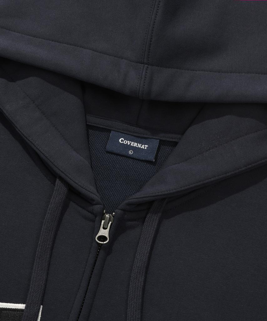 COVERNAT Cvnt Zip-Up Hoodie Dark Navy
