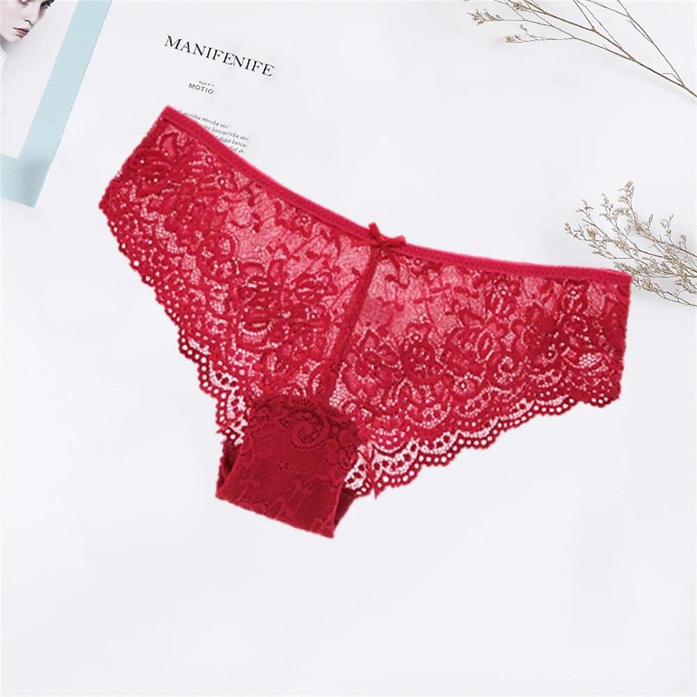 Sexy Floral Spitze Höschen Frauen Slips Niedrige Taille Weiche Dessous Komfortable Weibliche Unterwäsche Mädchen Dessous Höschen 6 teile/los