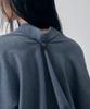 Teulimingbeodeu Oversized Poncho Short Sleeve Shirt [ Blue ]