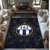 Tappeto Morbido Area Rug con Motivo Calcio FC Zürich Antiscivolo Tappeto per Pavimento Interno Tappetino Decorazione Sportiva per Camera da Letto