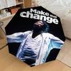 1pc Michael Jackson Automatic Folding Umbrella, Portable Collapsible Design, Casual Outdoor Accessory L1202015
