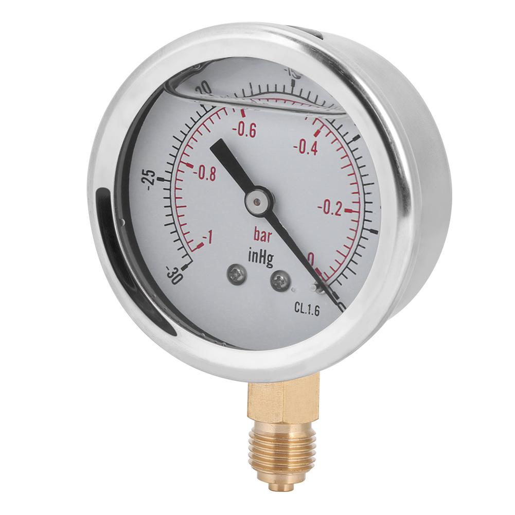 TS PGGZ604 0bar 1 4BSP Y60 Radial Oil Filled Vacuum Pressure Gauge for Petroleum Metallurgy