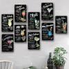 [SQ-DGLZ] Mojito Metal Sign Vintage Metal Plaque Plates Decor For Pub Bar Home Wall Decor Tin Signs Cocktail Poster Gift