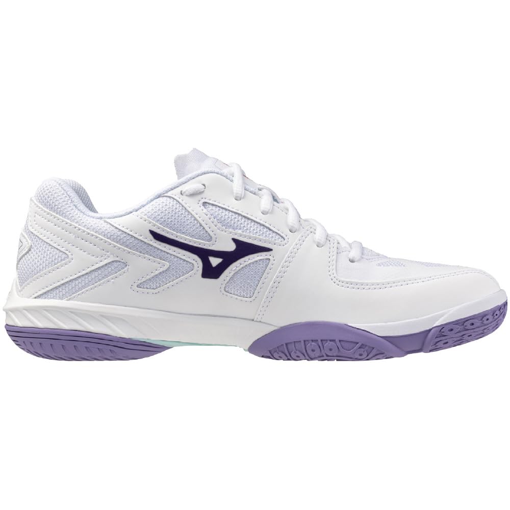 Badminton Shoes Wave Claw EL 2 Fit Lightweight Flexibility Resilience All Rounder White x Purple x Pink cm 2E [Mizuno] 22.5