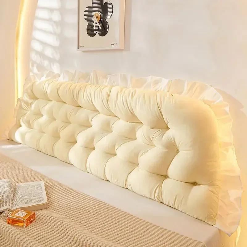 Rectangular Fashion Headboard Pillow Reading Bed Pillow for Sitting In Bed with Removable Cover
