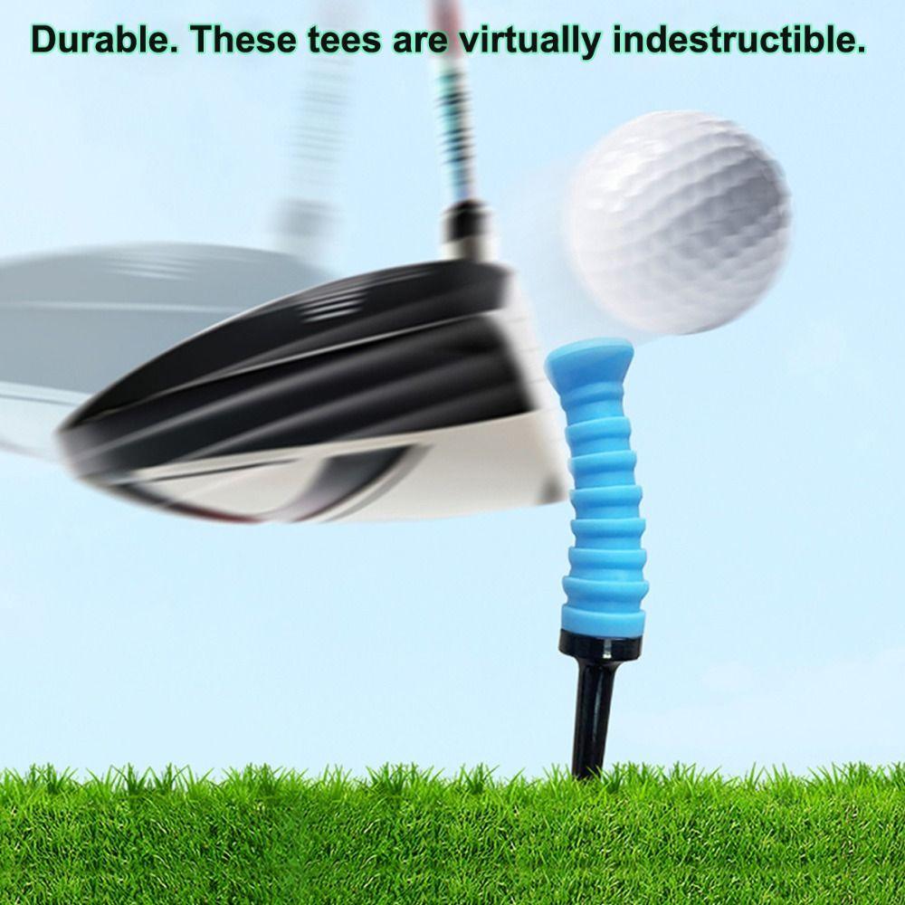 Colored Golf Tees Bulk Plastic Golf Cross Nails Stability Tee Holder Rubber Golf Tees Golf Tees