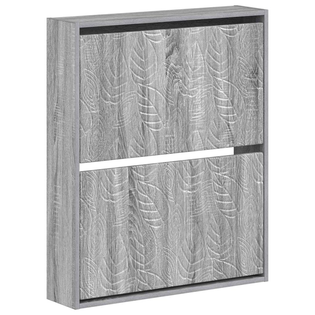 Wall Mounted Shoe Cabinet DELFT 71 X 17 X 86 Cm Engineered Wood