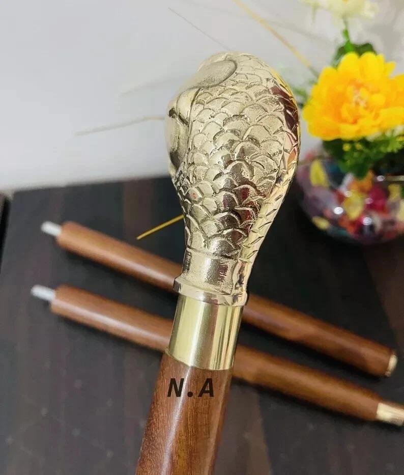 Egg in Eagle Claw Wooden Walking Cane Victorian Style Cane For Men And Women New