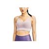 Under Armour Seamless Long Letter Print Low Intensity Sports Bra Women Underwear Fast-Pink 1357719-667