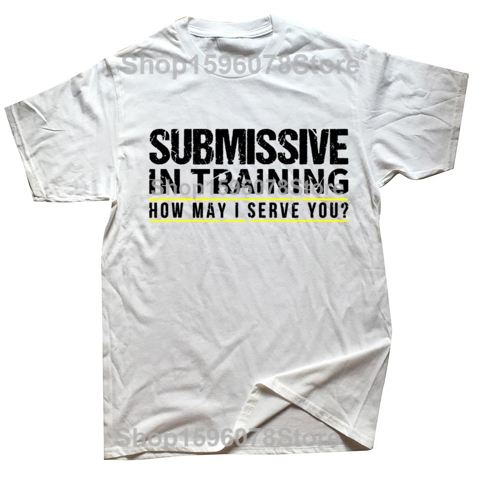 

New Men Submissive In Training Heart T Shirt Oversize Printed Casual Tee shirt Casual Short Sleeve Vintage Couples TShirt S