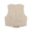 Women's Spring Slimming Textured Vest with Matching Belted Skirt Pants