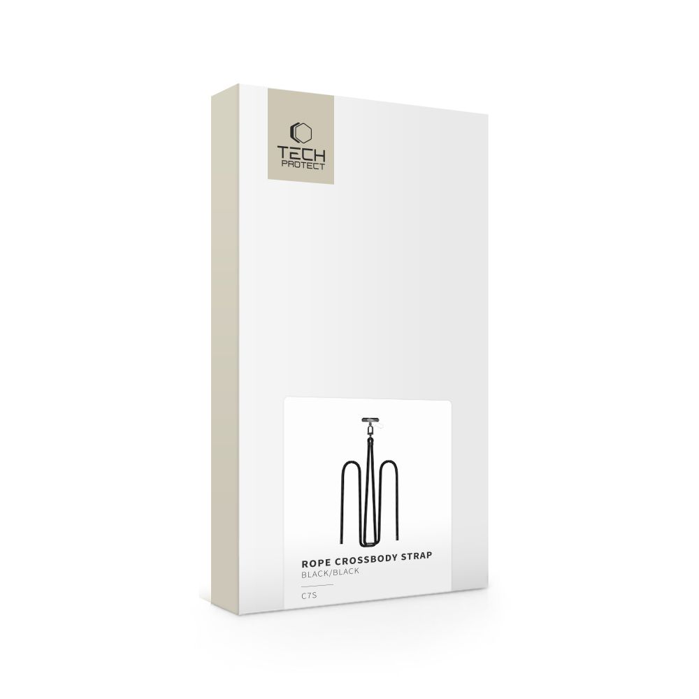 Tech-Protect C7S Rope Crossbody Strap Black/Black