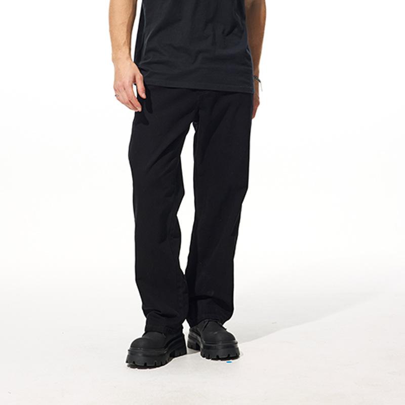 

Весенне-летние новые хлопковые черно-белые свободные прямые джинсы простые, универсальные и модные 40