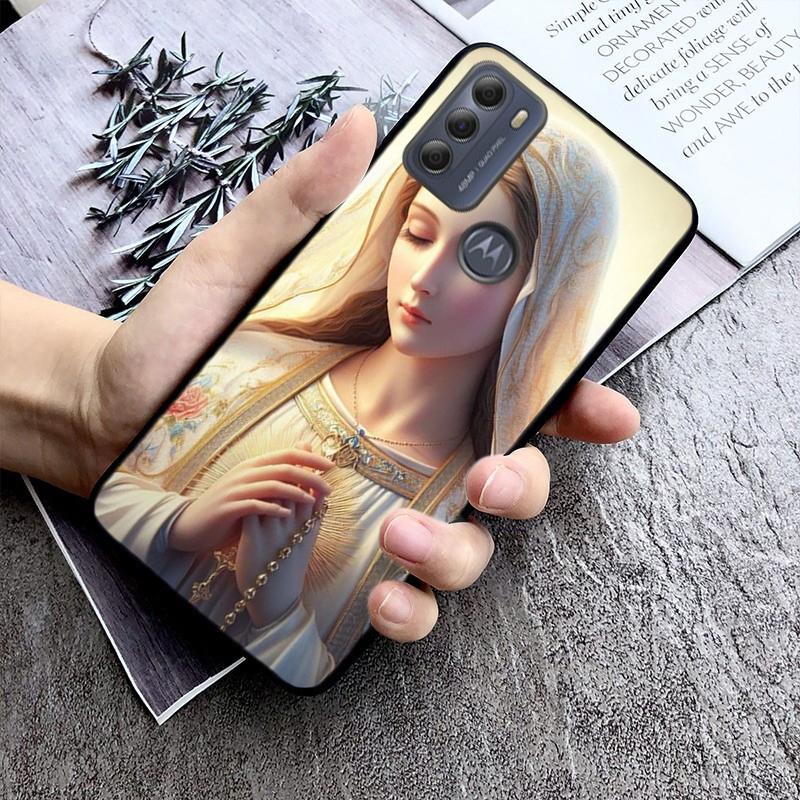 Virgin Mary Phone Case For Moto Edge 60 50 40 Pro 60 50 40 30 Ultra Neo Fusion Moto G Stylus G
