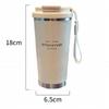 450ml Hot Cold Water Bottle Leak-proof Straw Cup Winter Insulated Cup  for School Office Outdoor