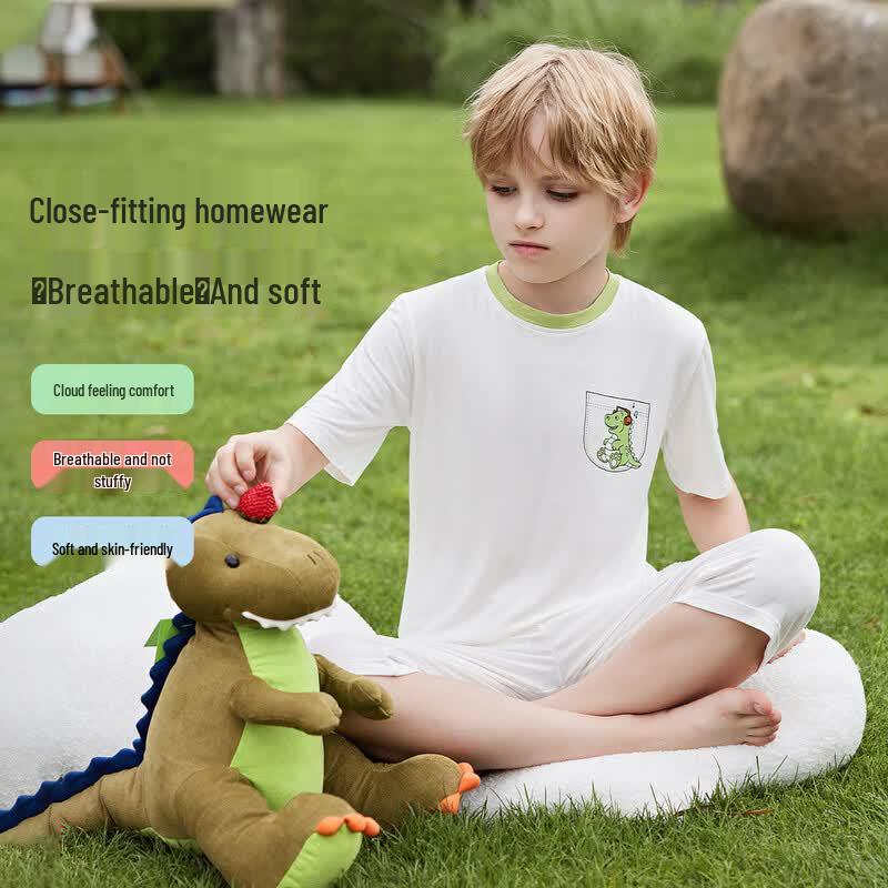 ABC KIDS Boys  Soft Cartoon Summer Pajama Set 160