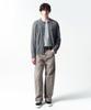 Insilence Sheared Cable Cardigan Melange Grey