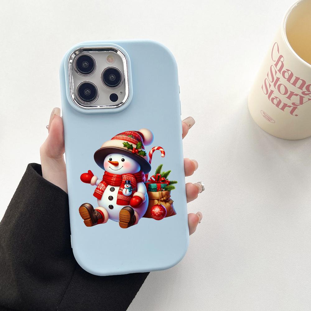 N101 Веселые рождественские художественные мягкие чехлы для телефонов Samsung S24 S23 — фото 16