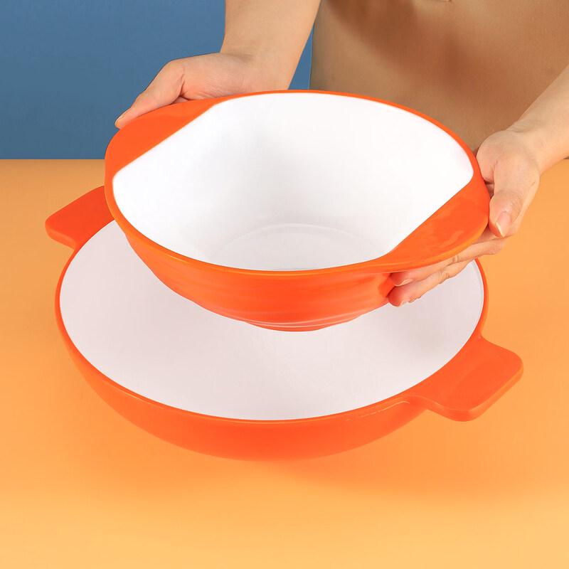 Melamine Double-Handle Serving Bowl