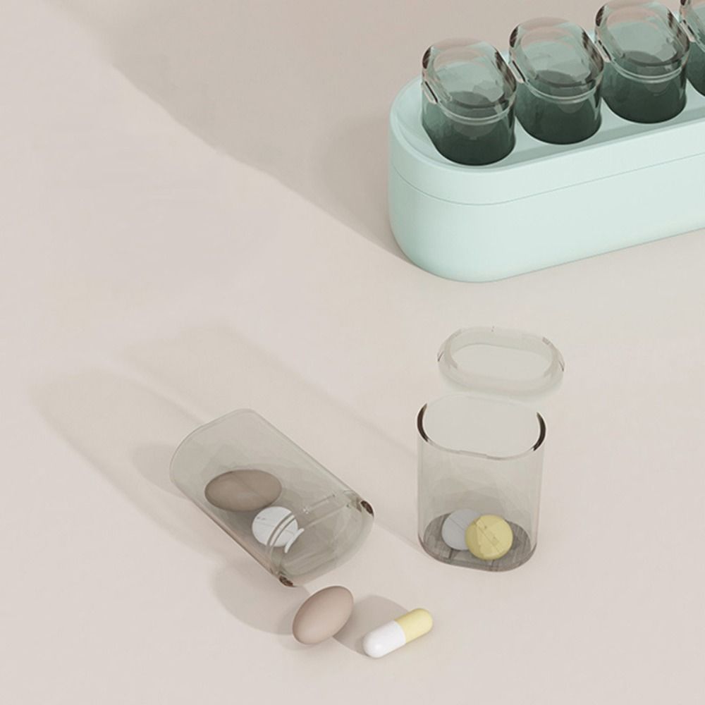 Waterproof Seven-Day Pill Boxes Detachable Pill Case Mini Pill Dispenser Box  Travel