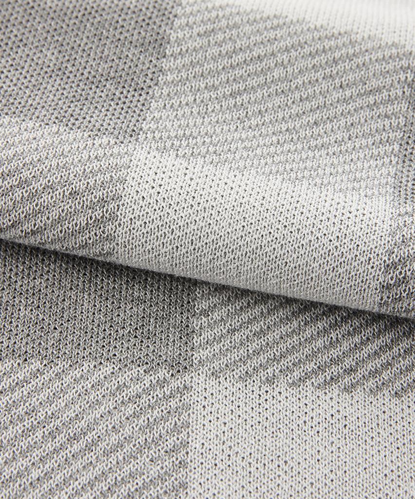 STCO Diems [Golf] Check Round Knit Grey (Classic Fit)_Dgkua21Ccg