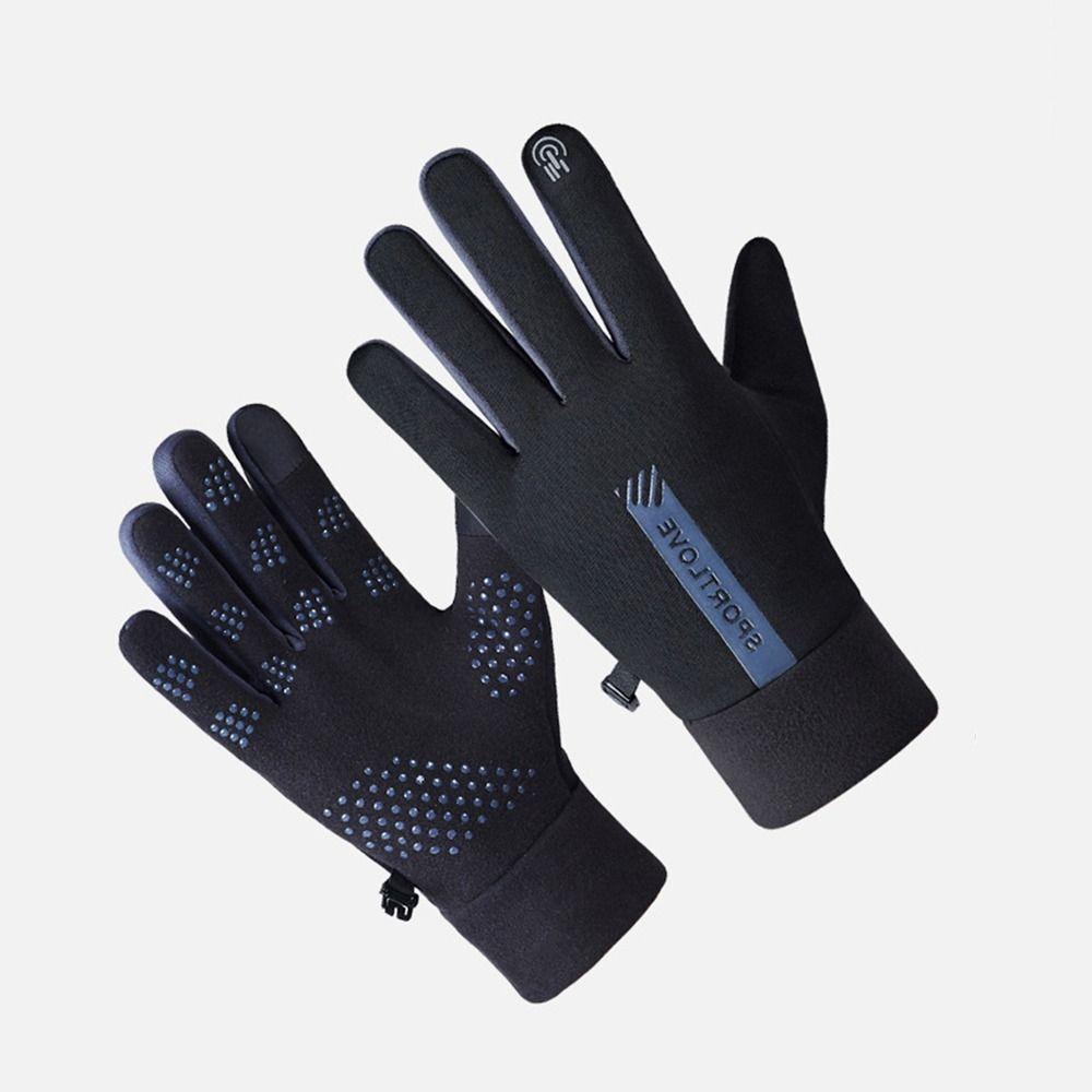 Outdoor Touch Screen Riding Cycling Cold Proof Windproof Full Finger Mittens Winter Gloves